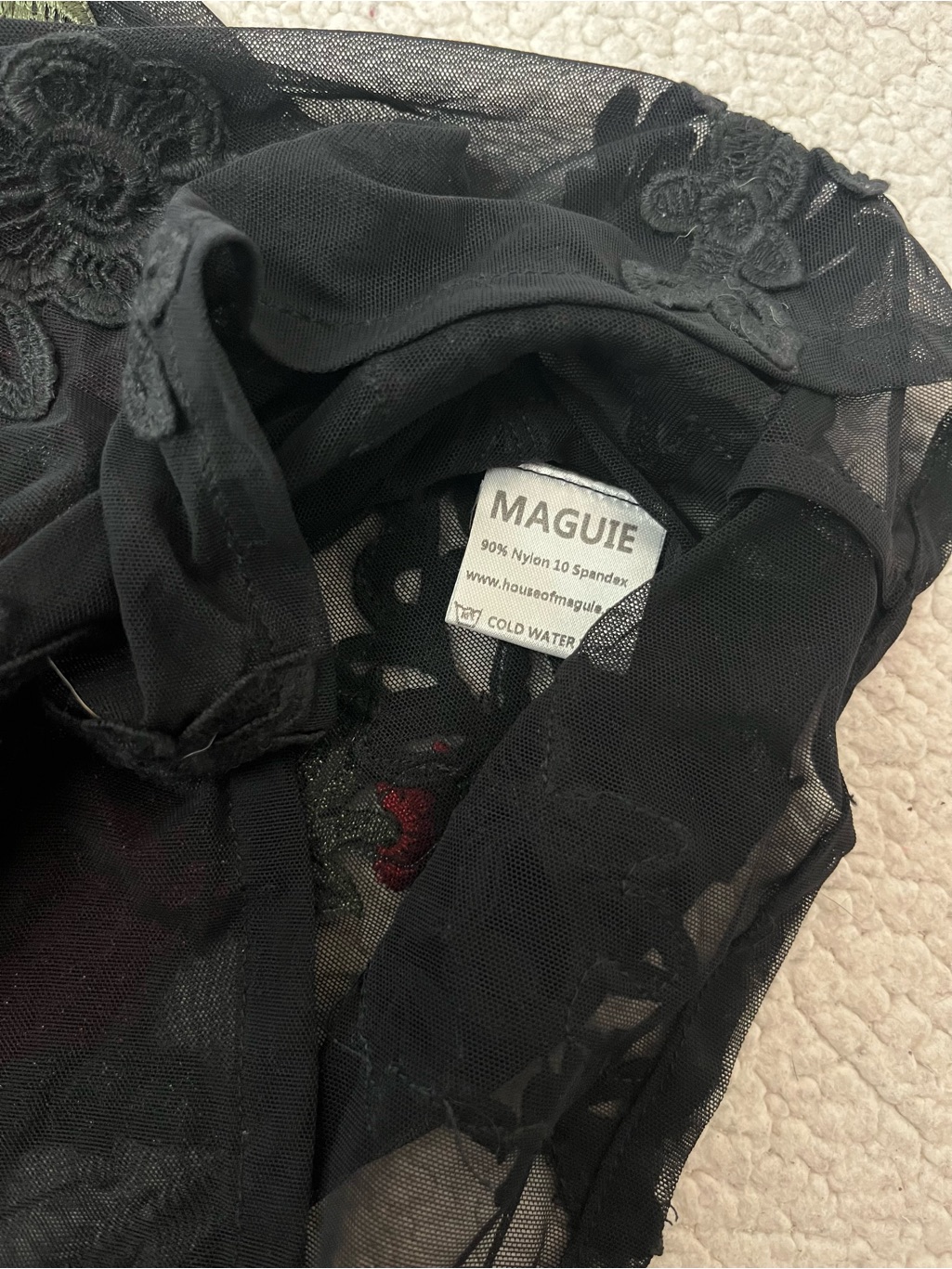 House Of Maguie Sheer Bodycon Mesh Dress Womens X Small — image 5 of 7